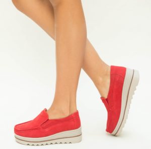 Pantofi Casual Smirno Rosii ieftini cu comanda online