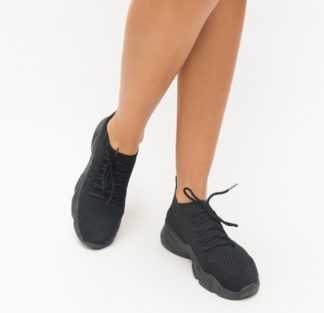 Pantofi gri antracit sport comozi realizati din material textil ce permit pielii sa respire Limake