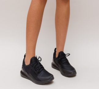 Pantofi sport negri ieftini de toamna-primavara prevazuti cu o talpa comoda de spuma Yerduc