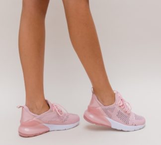 Pantofi sport roz ieftini de toamna-primavara prevazuti cu o talpa comoda de spuma Yerduc